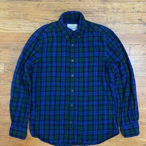 St. John's Bay blue and green flannel shirt.
